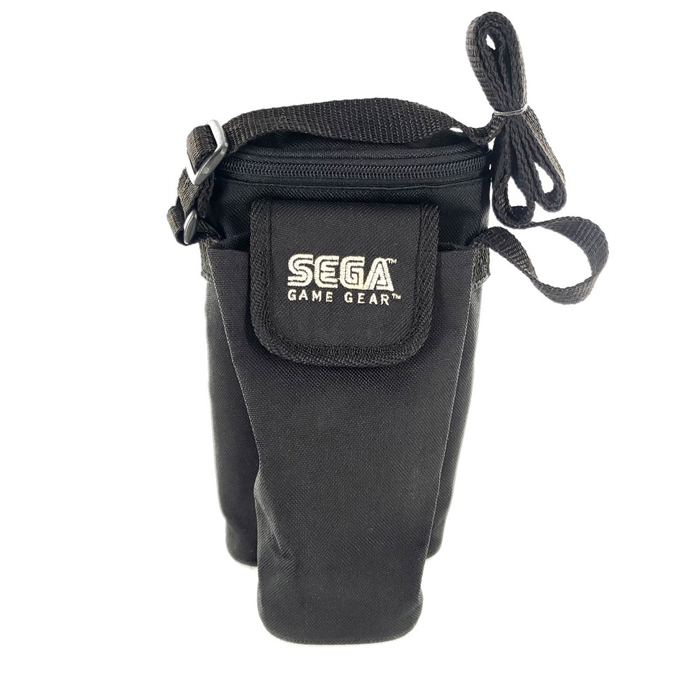 Sega Game Gear Carrying Case Shoulder Travel Bag Black Canvas